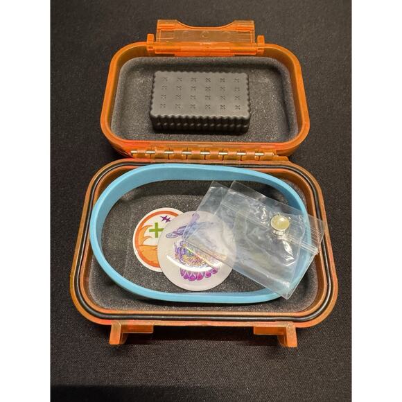 🔥Clown Orange Zirconium OX Stainless Steel Plates 3 Click Fidget Slider🔥 - Picture 1 of 6